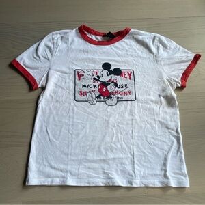 Mickey Mouse graphic ringer tshirt